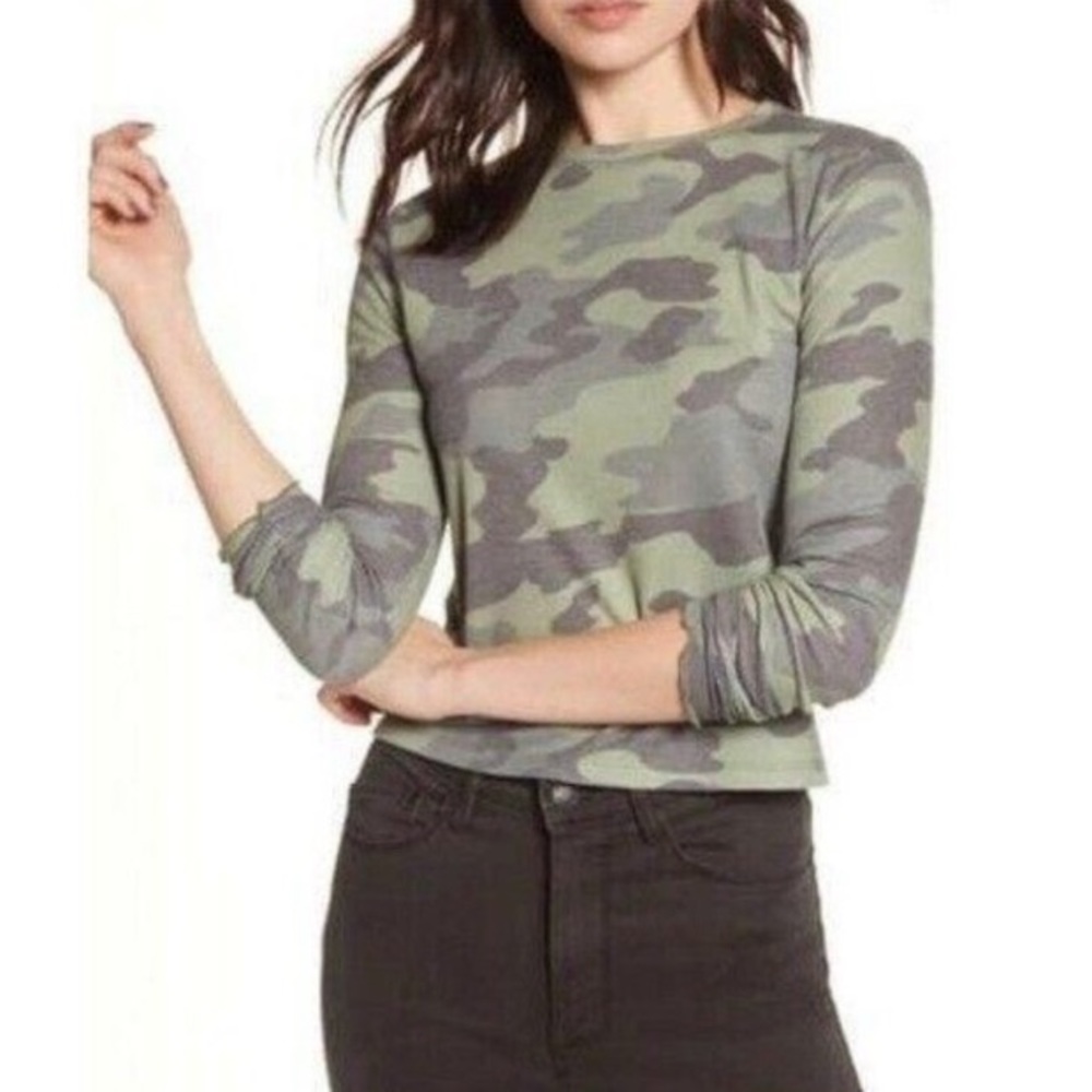 BP Camo Cozy Thermal Long Sleeve Crewneck Top Size Large